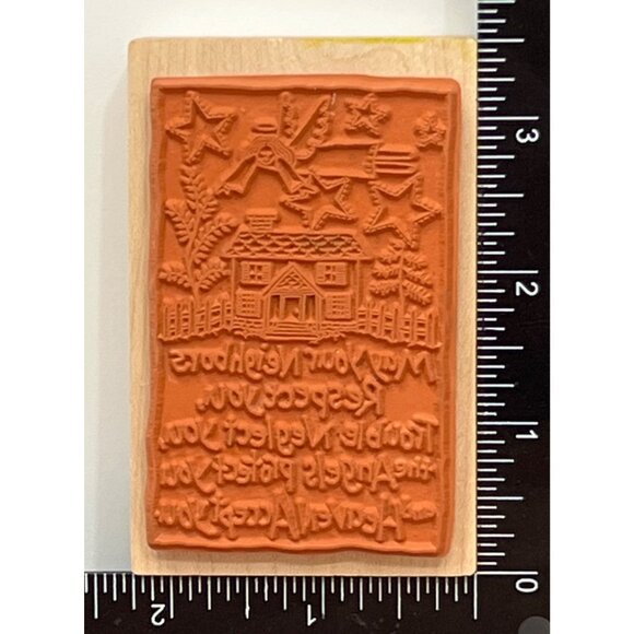 1997 PSX G-2242 WOOD MOUNTED RUBBER STAMP - Picture 3 of 5